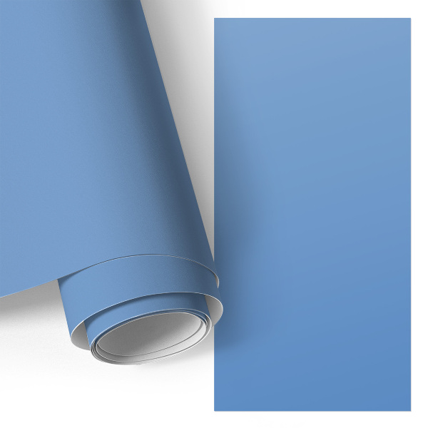 Furniture vinyl wrap Blue color