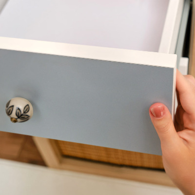 Self-adhesive furniture wrap Pastel blue