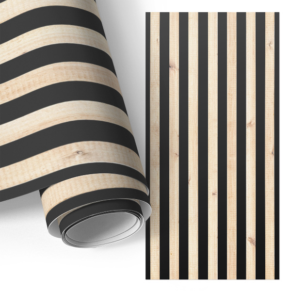 Furniture vinyl wrap Wooden slats