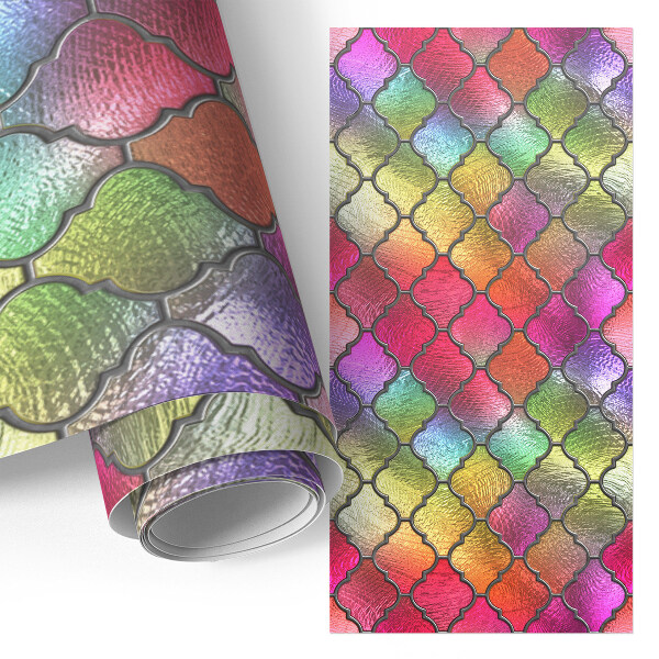 Furniture wrap Rainbow stained glass