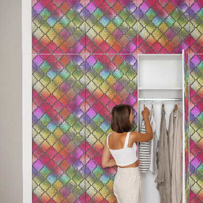 Furniture wrap Rainbow stained glass