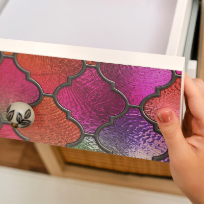 Furniture wrap Rainbow stained glass