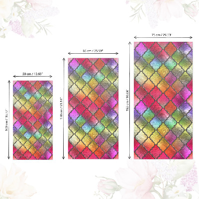 Furniture wrap Rainbow stained glass