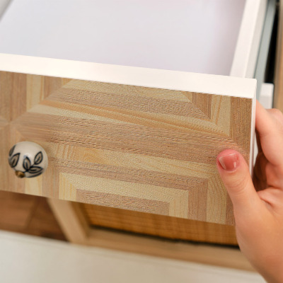 Furniture vinyl wrap Wooden geometry