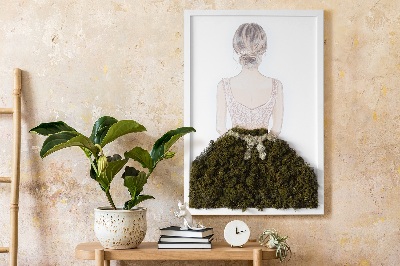 Moss wall art Ballerina