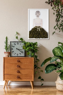 Moss wall art Ballerina