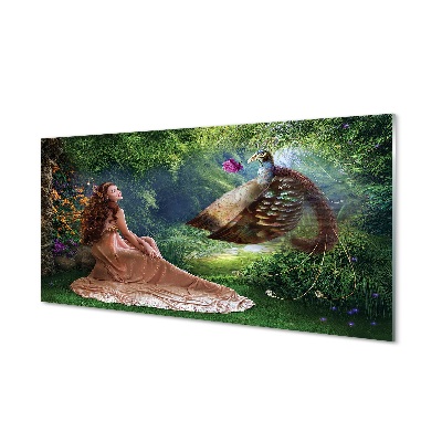 Glass print Female forest pheasant