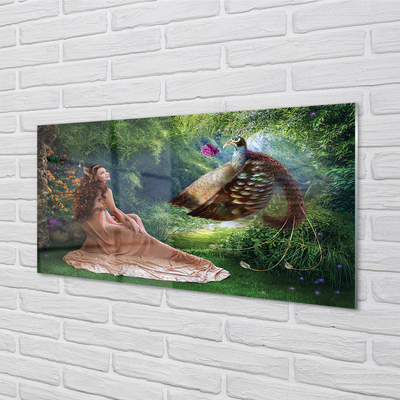 Glass print Female forest pheasant