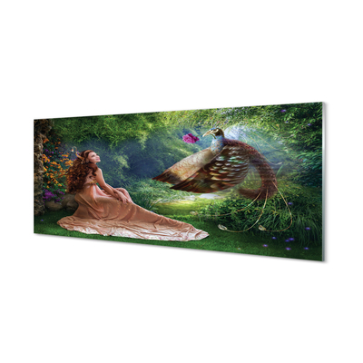 Glass print Female forest pheasant