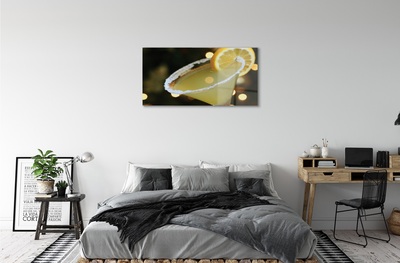 Glass print Lemon cocktail