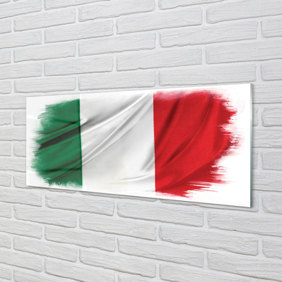 Glass print Flag of italy