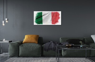 Glass print Flag of italy