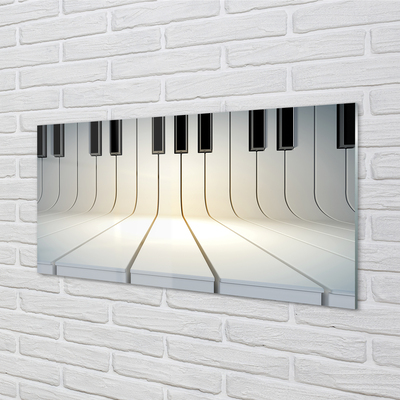 Glass print Piano keys