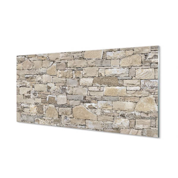Glass print Wall stone wall