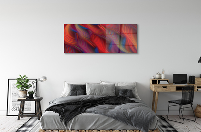 Glass print Colored stripes fractals