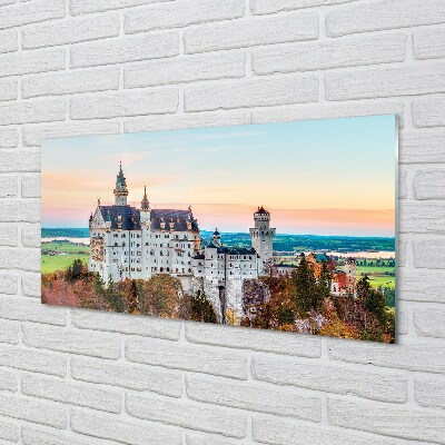 Glass print Germany castle autumn munich