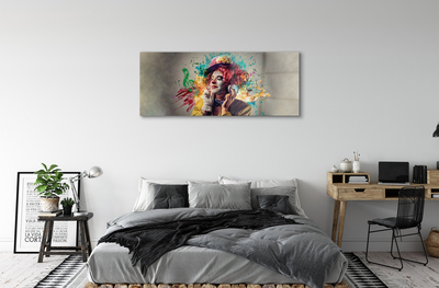 Glass print Clown painting notes
