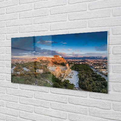 Glass print Architecture panoramic greece athens