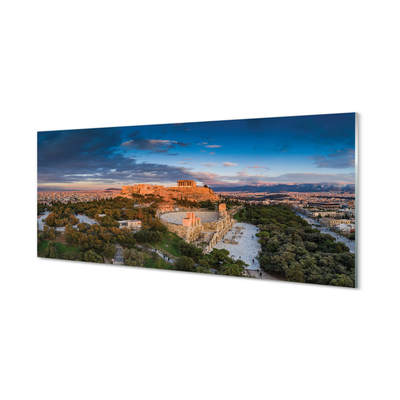 Glass print Architecture panoramic greece athens