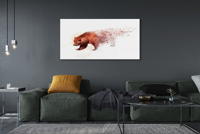 Glass print Bear