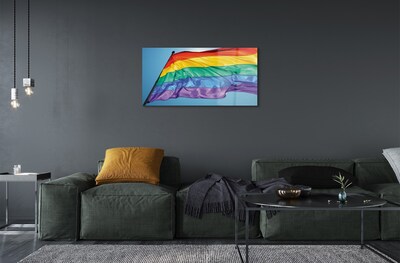 Glass print Colorful flag