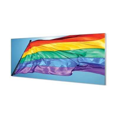 Glass print Colorful flag