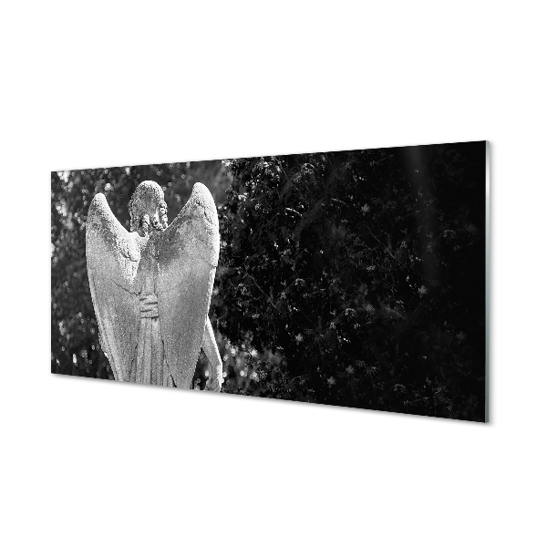 Glass print Angel wings tree