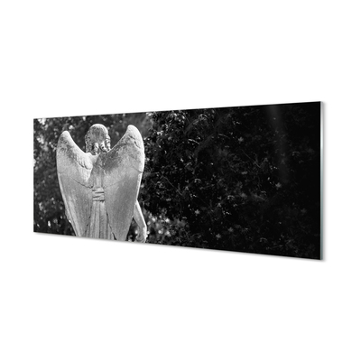 Glass print Angel wings tree