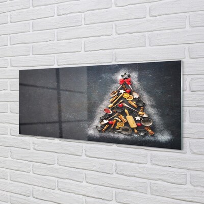 Glass print Christmas decorations
