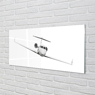 Glass print Airplane sky