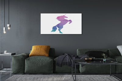 Glass print Painted unicorn