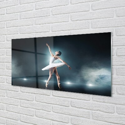 Glass print Woman white ballet dress