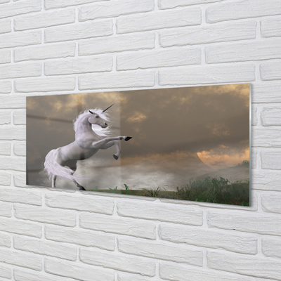 Glass print Top unicorn
