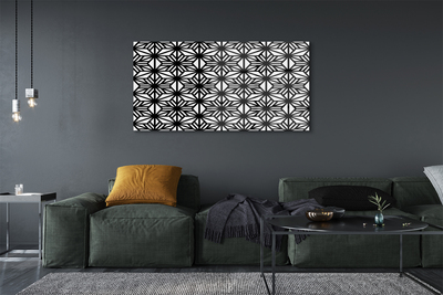 Glass print Floral geometric patterns