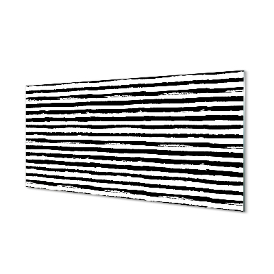 Glass print Irregular stripes of a zebra