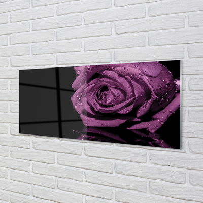 Glass print Pink purple