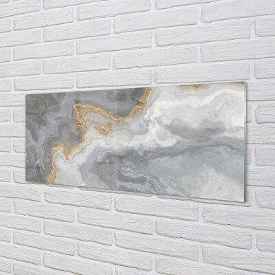 Glass print Stone marble stains