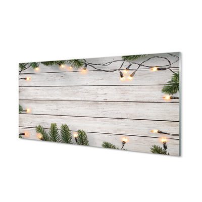 Glass print Kindling light wood