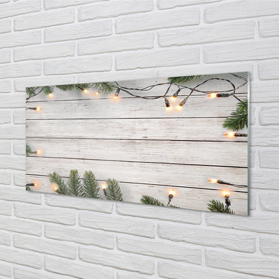 Glass print Kindling light wood