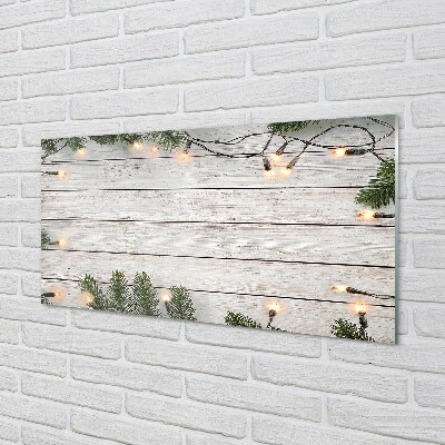 Glass print Kindling light wood