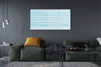 Glass print Blue stripes