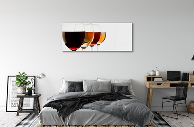 Glass print Glasses of wine