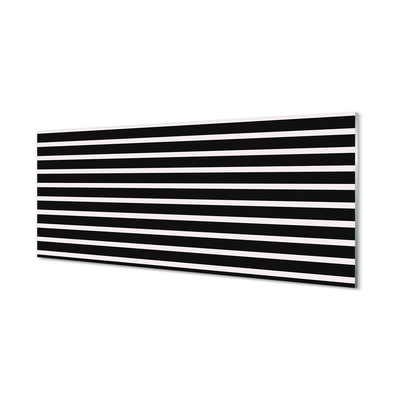 Glass print Regular black stripes