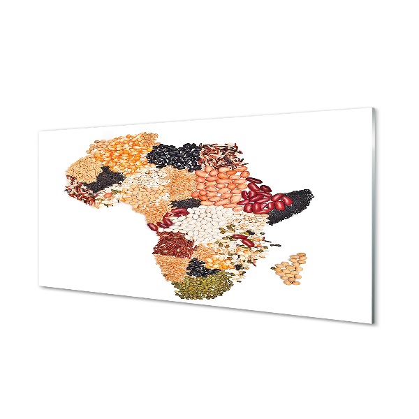 Glass print Spices map