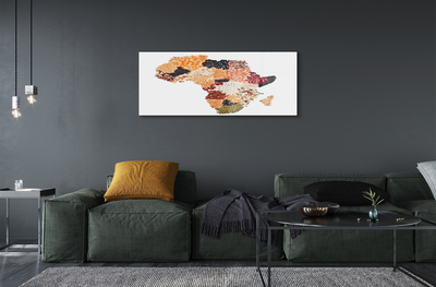 Glass print Spices map