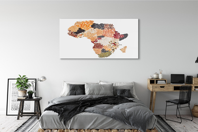 Glass print Spices map