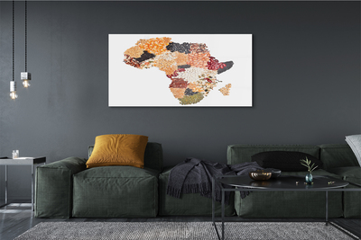 Glass print Spices map