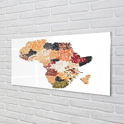 Glass print Spices map