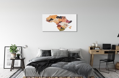 Glass print Spices map