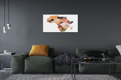 Glass print Spices map